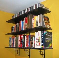 Fitting new bookshelves